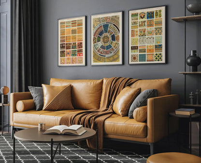 Owen Jones | TRIO DÉCLARATION | Art à motifs vintage Disponible encadré ou non encadré