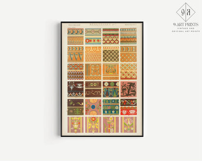 Owen Jones | TRIO DÉCLARATION | Art à motifs vintage Disponible encadré ou non encadré