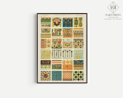 Owen Jones | TRIO DÉCLARATION | Art à motifs vintage Disponible encadré ou non encadré