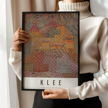 Paul Klee Stadtburg Castle Print: Modern Abstract Art, Giclee on Etching Paper