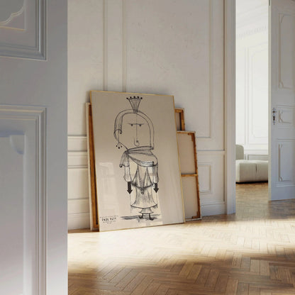 Impression de la sorcière de Paul Klee : Affiche d'exposition d'art moderne