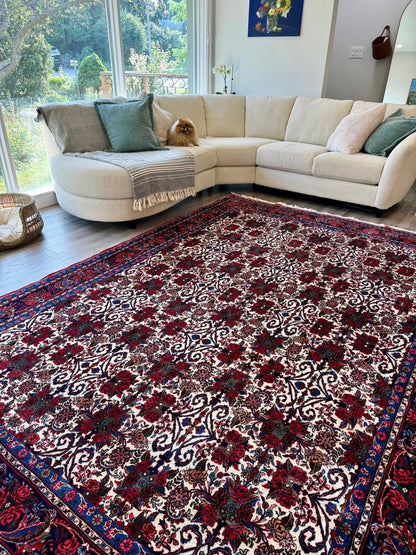 Persian Bidjar Halvai Rug | 7' 3" x 10' 10"