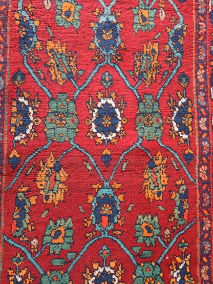 Persian Kurdish Bidjar Runner Rug | 3' 8" x 13' 5"