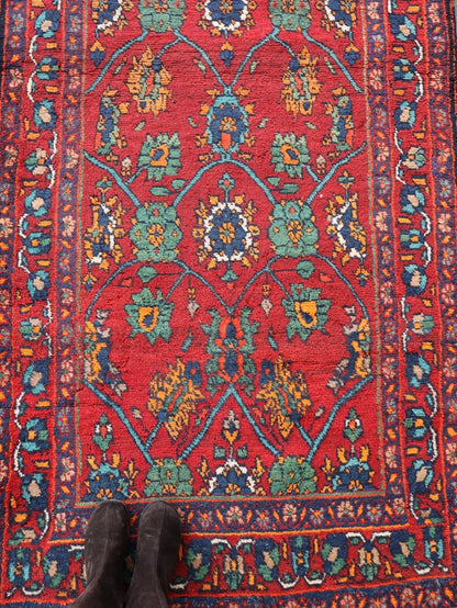 Persian Kurdish Bidjar Runner Rug | 3' 8" x 13' 5"
