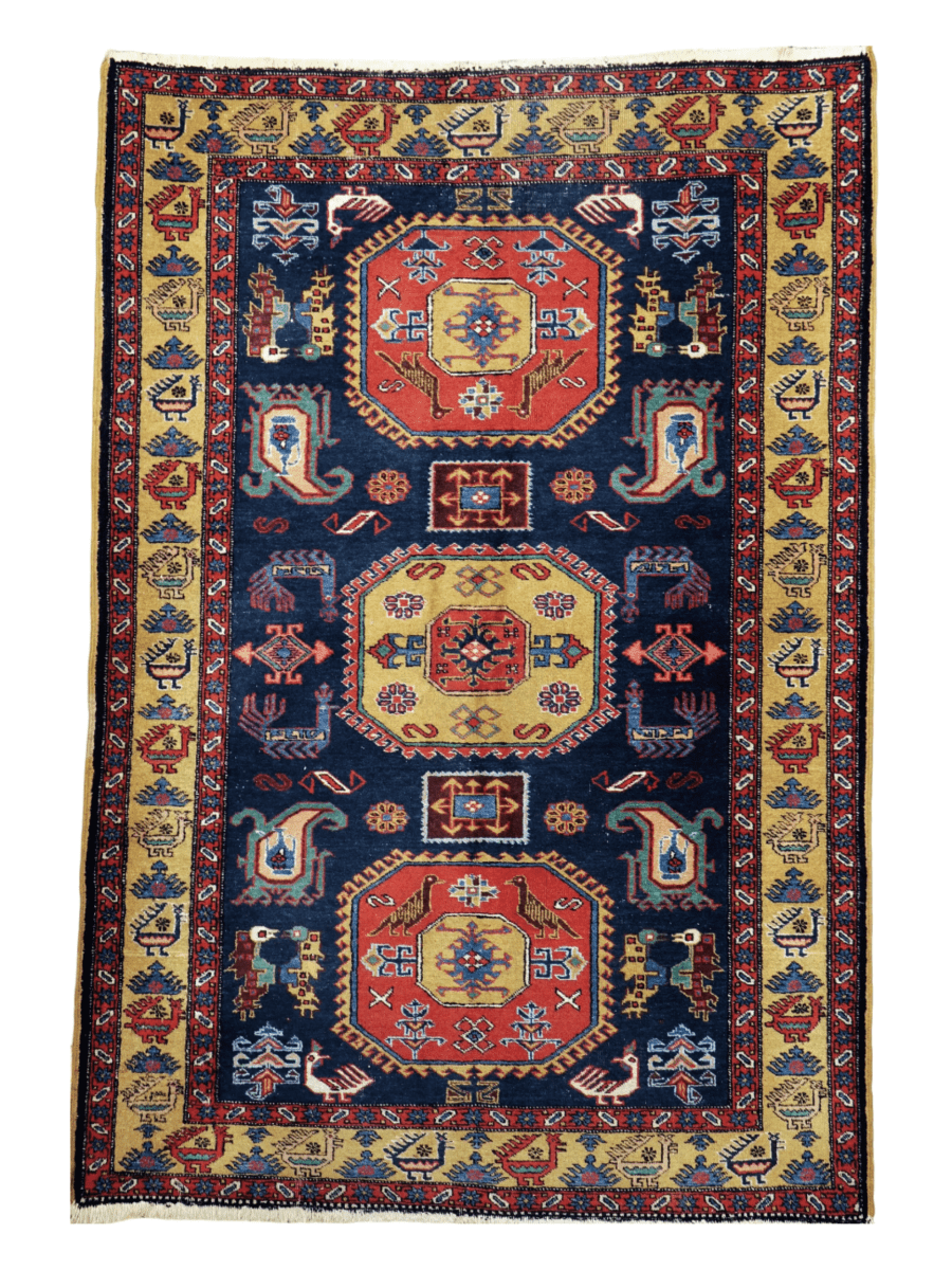 Persian Meshkin Rug | 4' 7"x 6' 9"