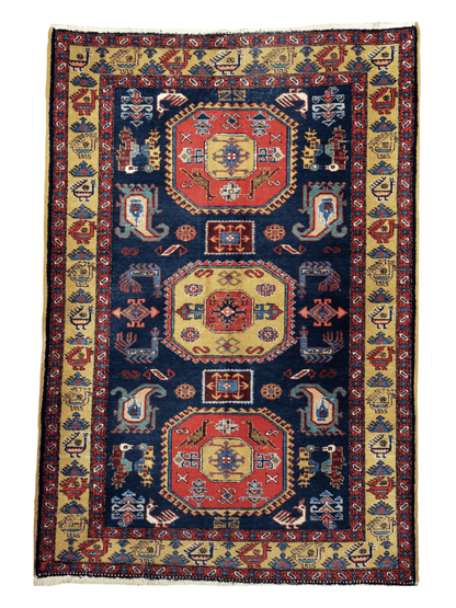 Persian Meshkin Rug | 4' 7"x 6' 9"