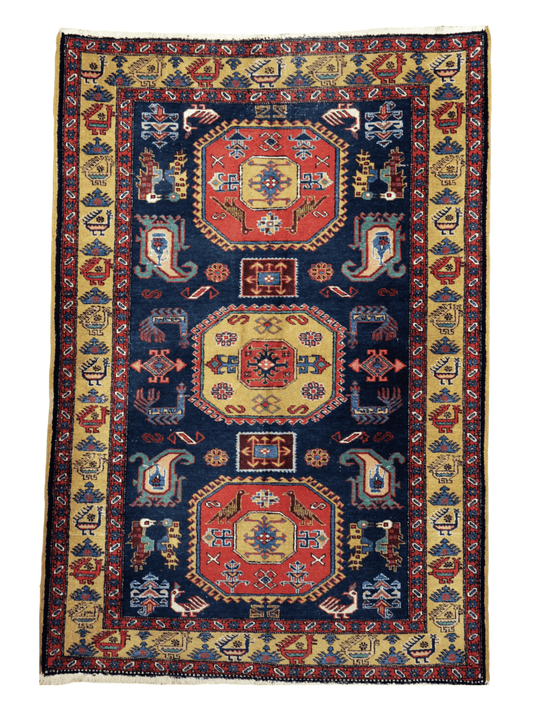 Persian Meshkin Rug | 4' 7"x 6' 9"