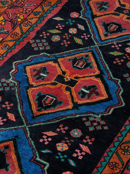 Persian Meshkin Runner Rug | 3' 7” x 9' 10"
