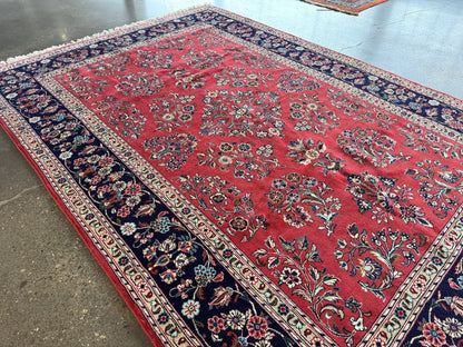 Persian Sarouk Rug | 6' 11" x 9' 10"