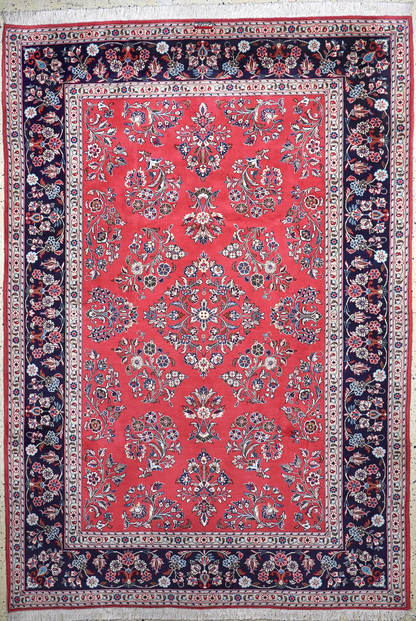 Persian Sarouk Rug | 6' 11" x 9' 10"