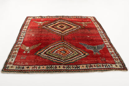 Persian Shiraz Rug | 5' 11" x 6' 9"
