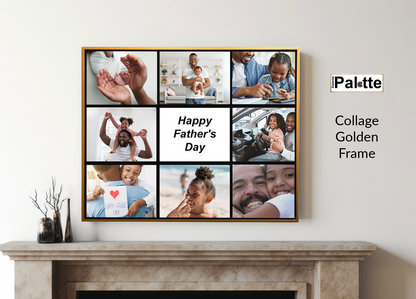 20"X16"Collage Canvas Photo 8 blocks + text