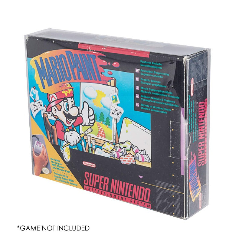 Nintendo SNES Mario Paint Big Box EVORETRO PET Protectors - Pack of 1