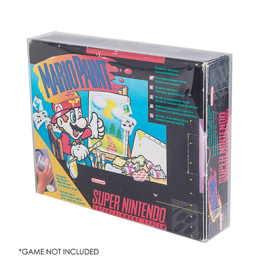 Nintendo SNES Mario Paint Big Box EVORETRO PET Protectors - Pack of 1