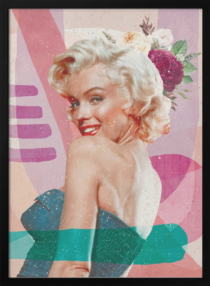 Marilyn Monroe Pink and Teal Pop Art Canvas Wall Art | Marilyn is Back