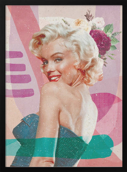 Marilyn Monroe Pink and Teal Pop Art Canvas Wall Art | Marilyn is Back
