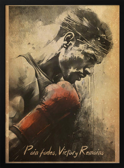 Wall art Pain Fades Victory Remains