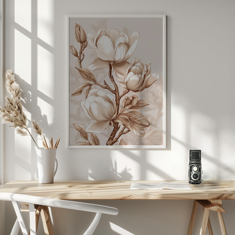 Beige Flowers 2