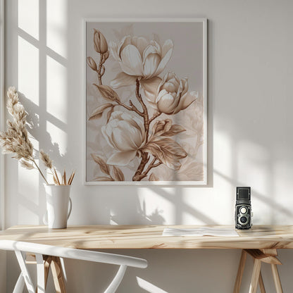 Beige Flowers 2