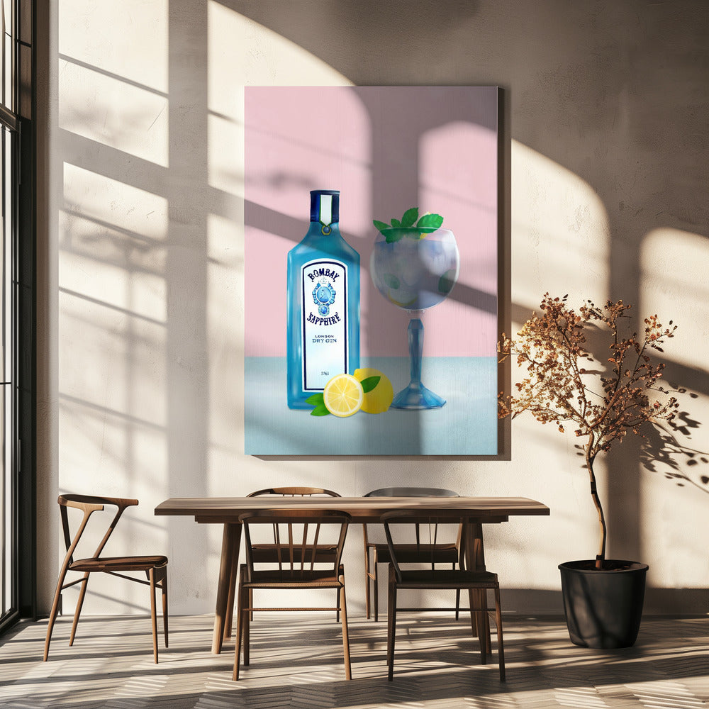 Wall Art Gin Cocktail