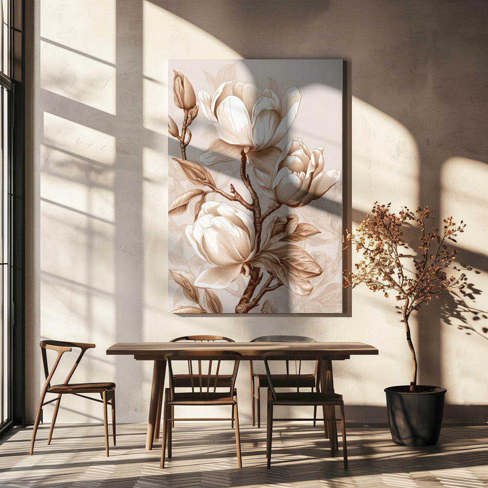 Beige Flowers 2