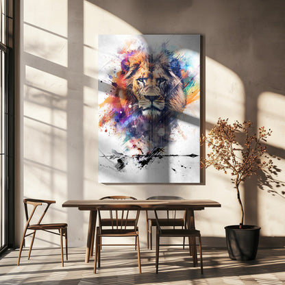 Décoration murale Affiche Lion Art 04