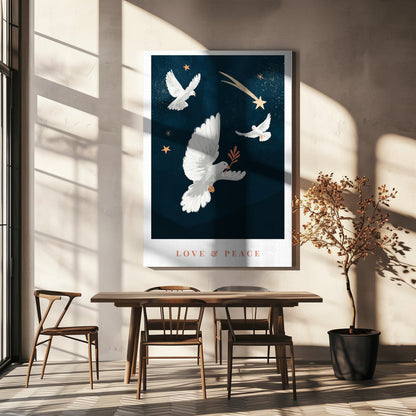 Wall art Love & Peace Canvas Print