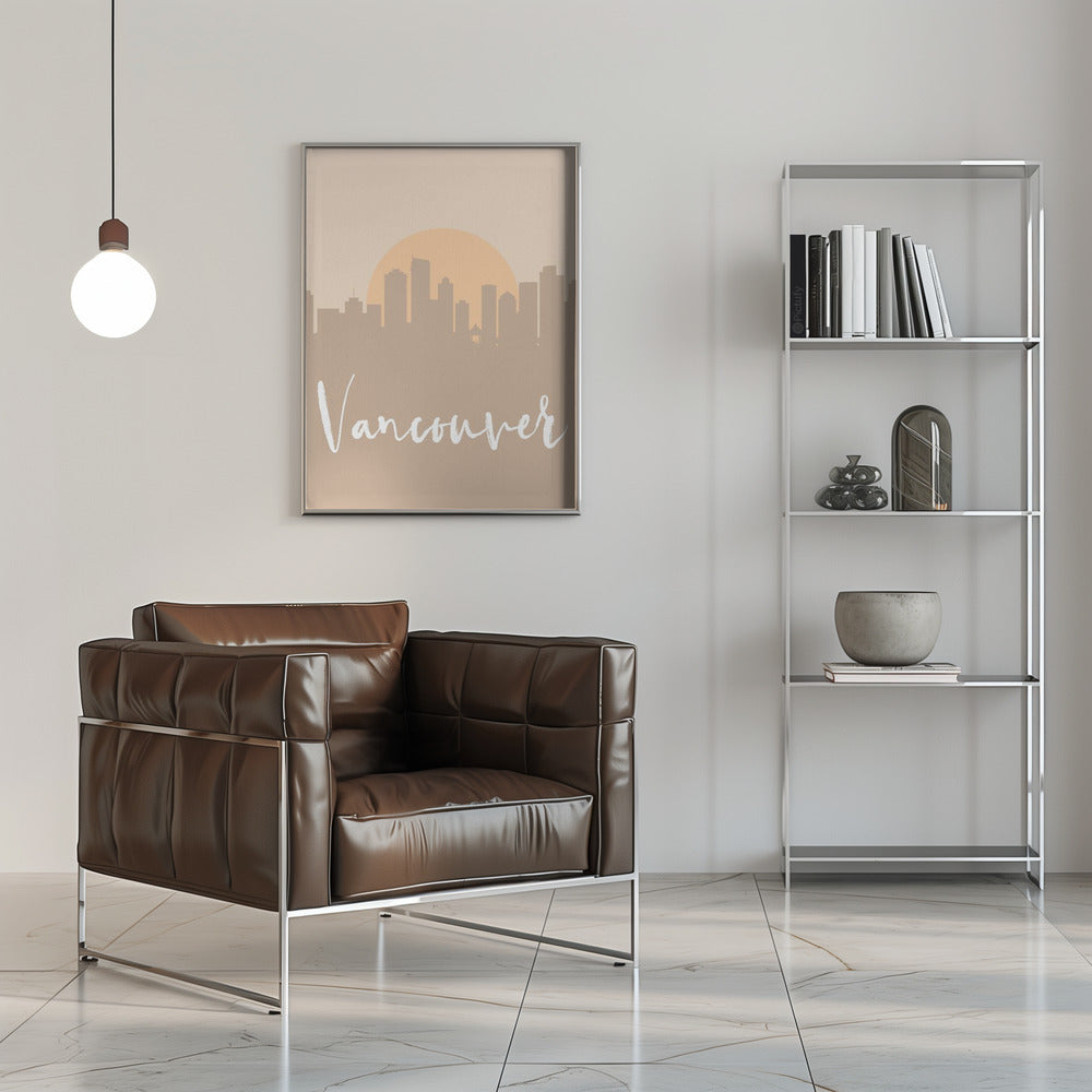 Wall art Skyline Earth Tone 2 90