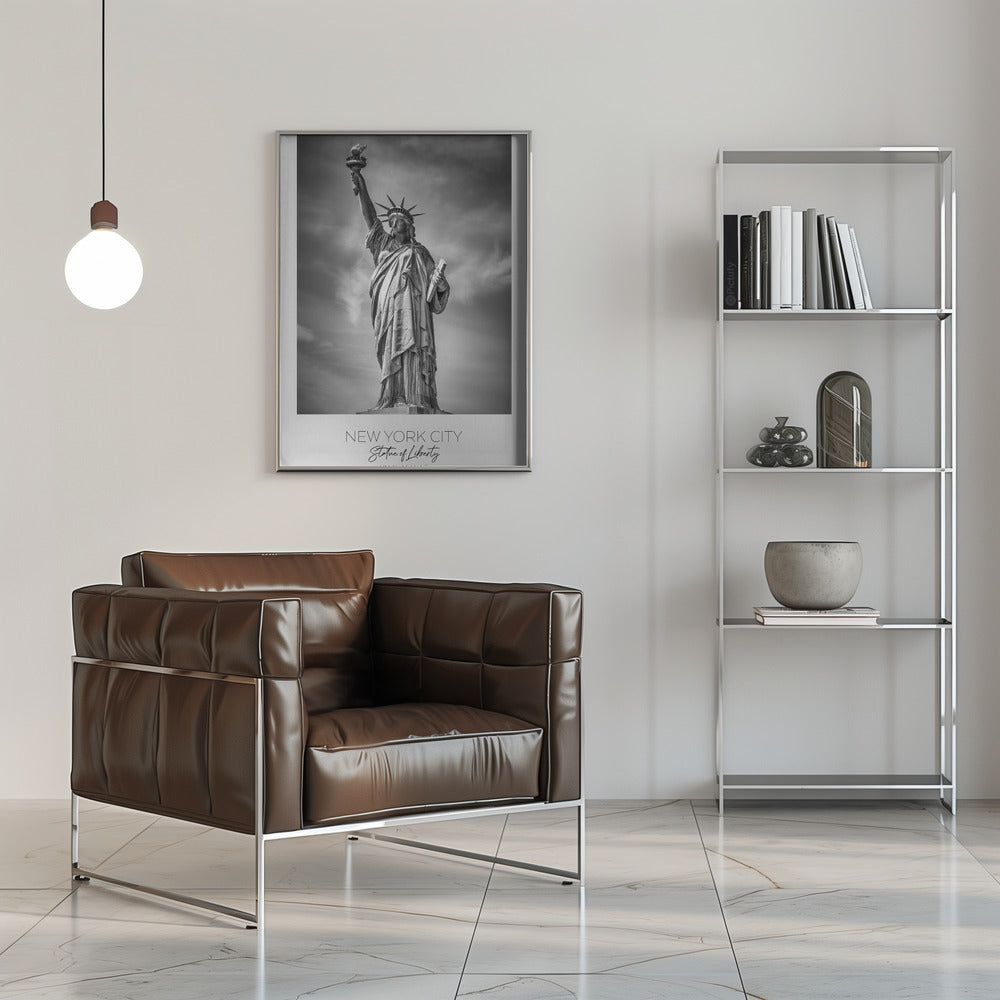 Black and White Statue of Liberty Canvas Wall Art | NEW YORK CITY Statue of Liberty