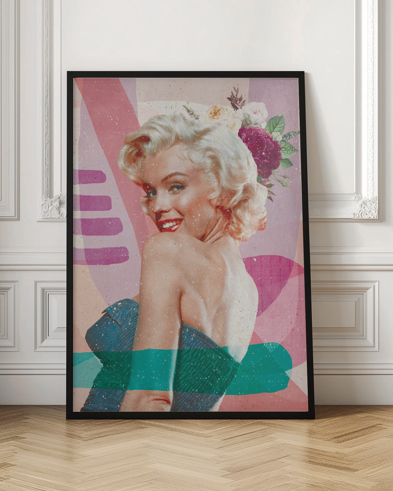 Marilyn Monroe Pink and Teal Pop Art Canvas Wall Art | Marilyn is Back