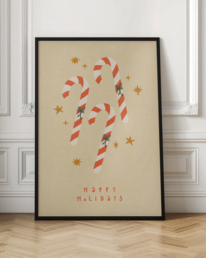 Wall art Candy Cane Canvas Print