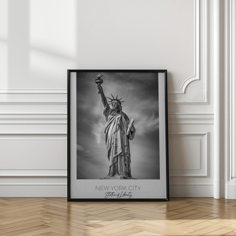 Black and White Statue of Liberty Canvas Wall Art | NEW YORK CITY Statue of Liberty