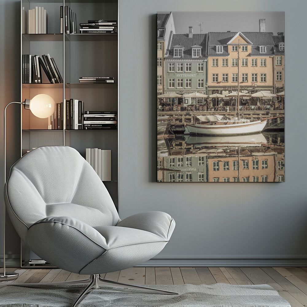 Wall art COPENHAGEN VINTAGE Quiet Nyhavn