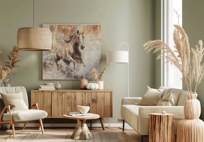Wall art Horse Vintage Art Illustration 08