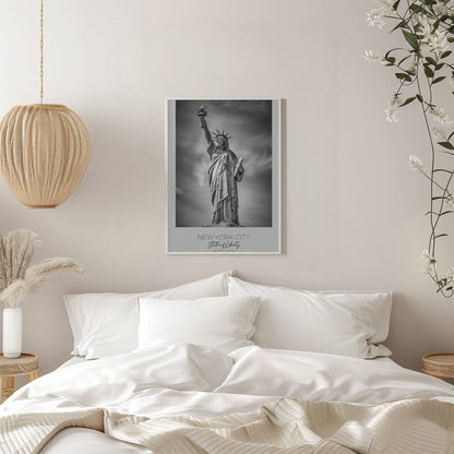 Black and White Statue of Liberty Canvas Wall Art | NEW YORK CITY Statue of Liberty