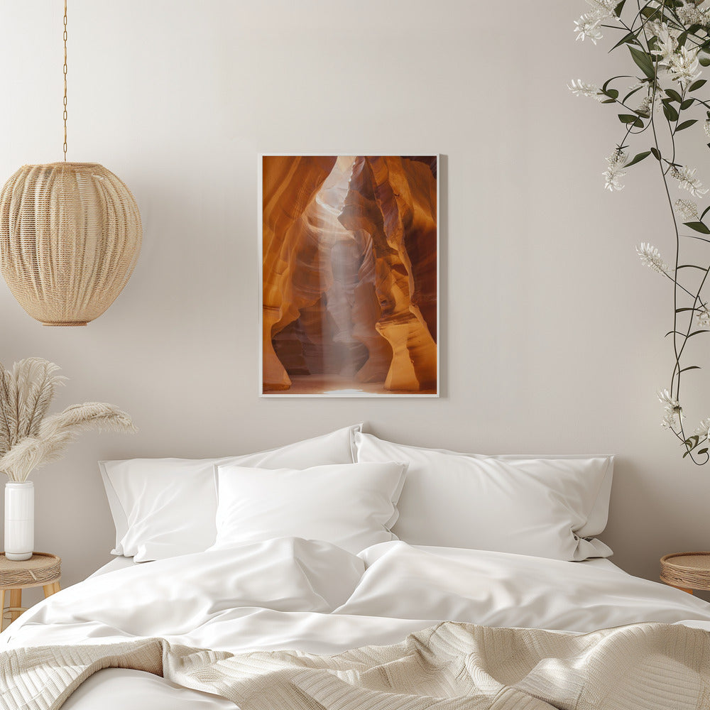 Wall art ANTELOPE CANYON Unique Lightbeam