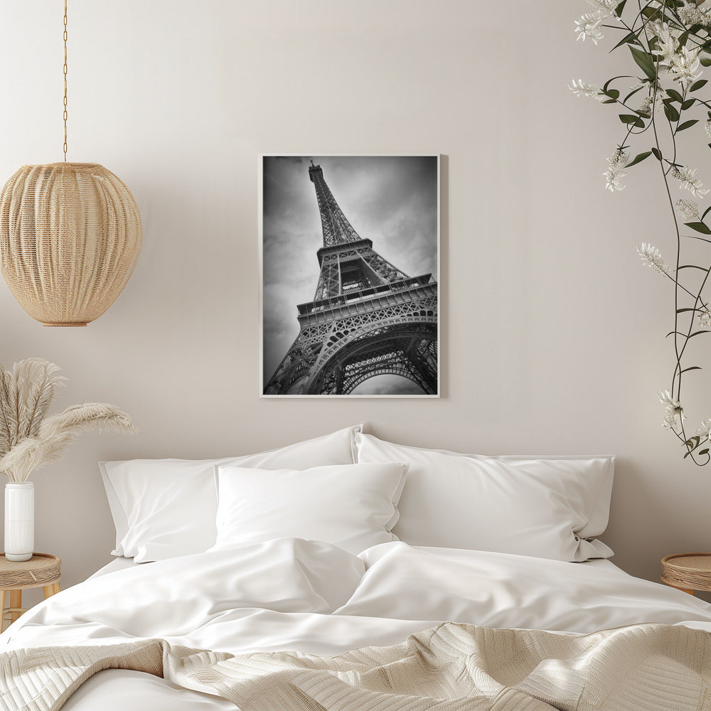 Black and White Eiffel Tower Canvas Wall Art | PARIS Eiffel Tower