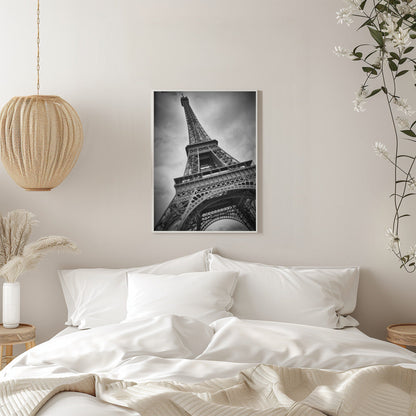 Black and White Eiffel Tower Canvas Wall Art | PARIS Eiffel Tower