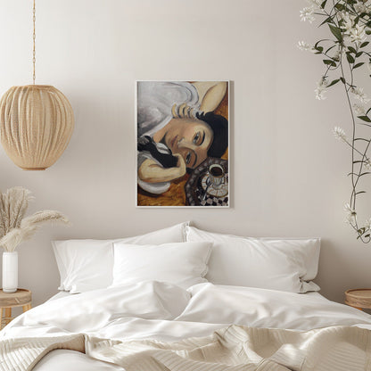 Wall art Lorette Con Una Tazza Di Caffe 1916