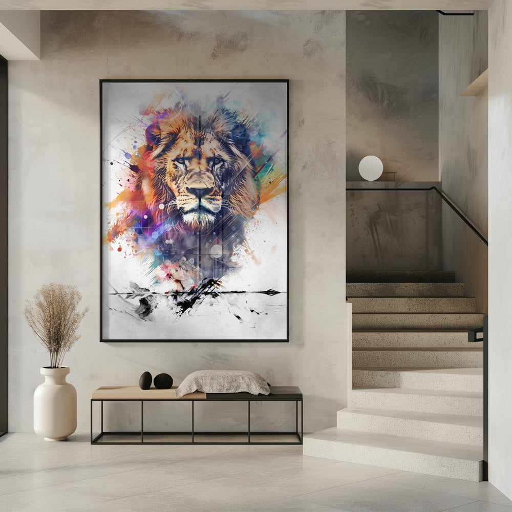 Décoration murale Affiche Lion Art 04