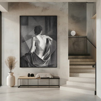 Wall art Study After Eugène Durieu & #039;s Seated Female Nude - 20-08-21
