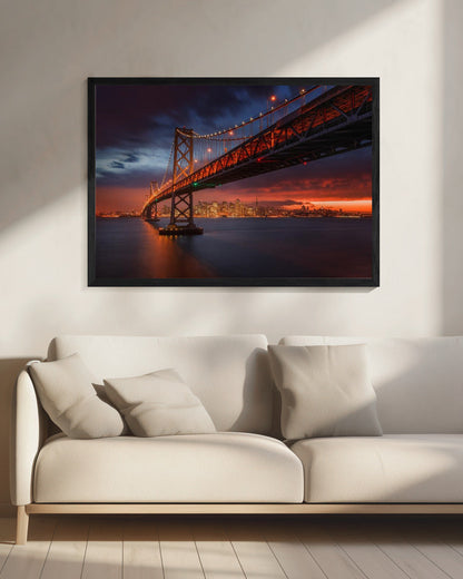 Wall art Fire over San Francisco