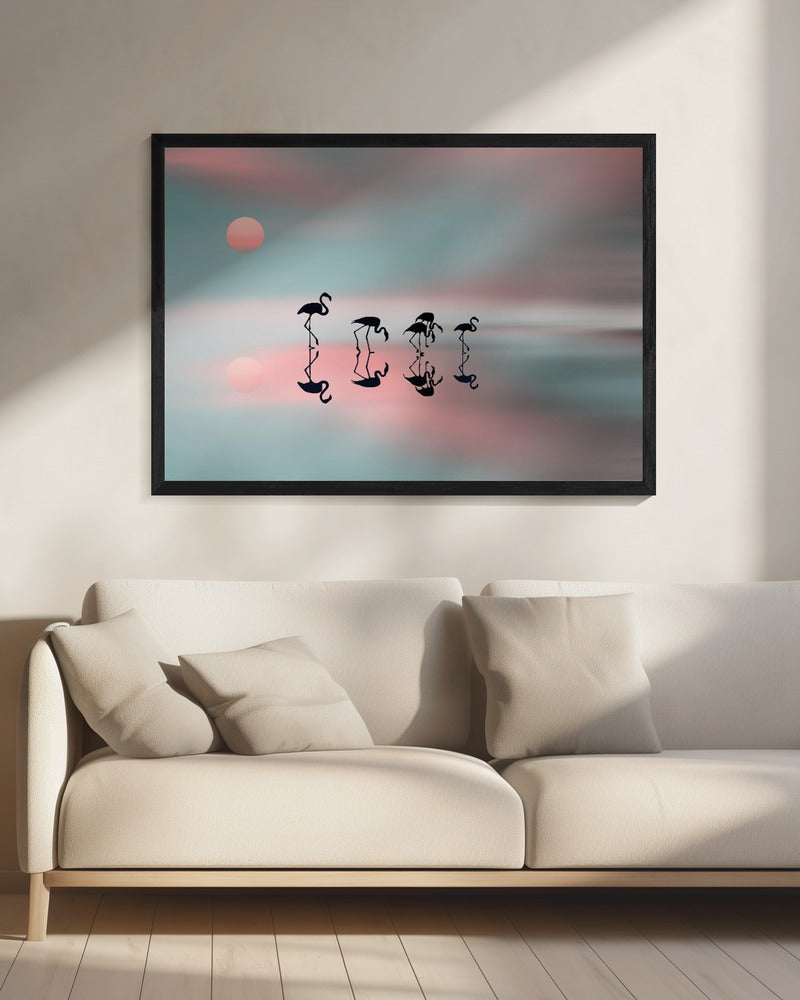 Wal Art Family flamingos.