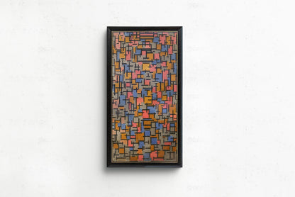 Piet Mondrian Composition (1916) Art Print: Vintage Mid-Century Modern Giclee Print (2x1)