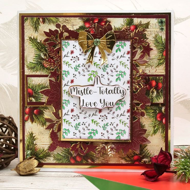 Matrices de coupe Moonstone - Cadre Feuillage festif
