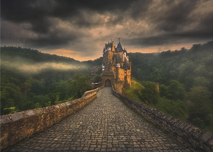 Eltz Castle beneath a Dramatic Sky Canvas Wall Art
