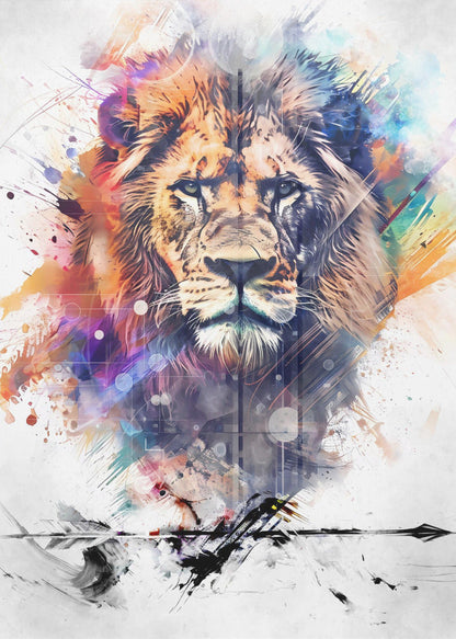 Décoration murale Affiche Lion Art 04