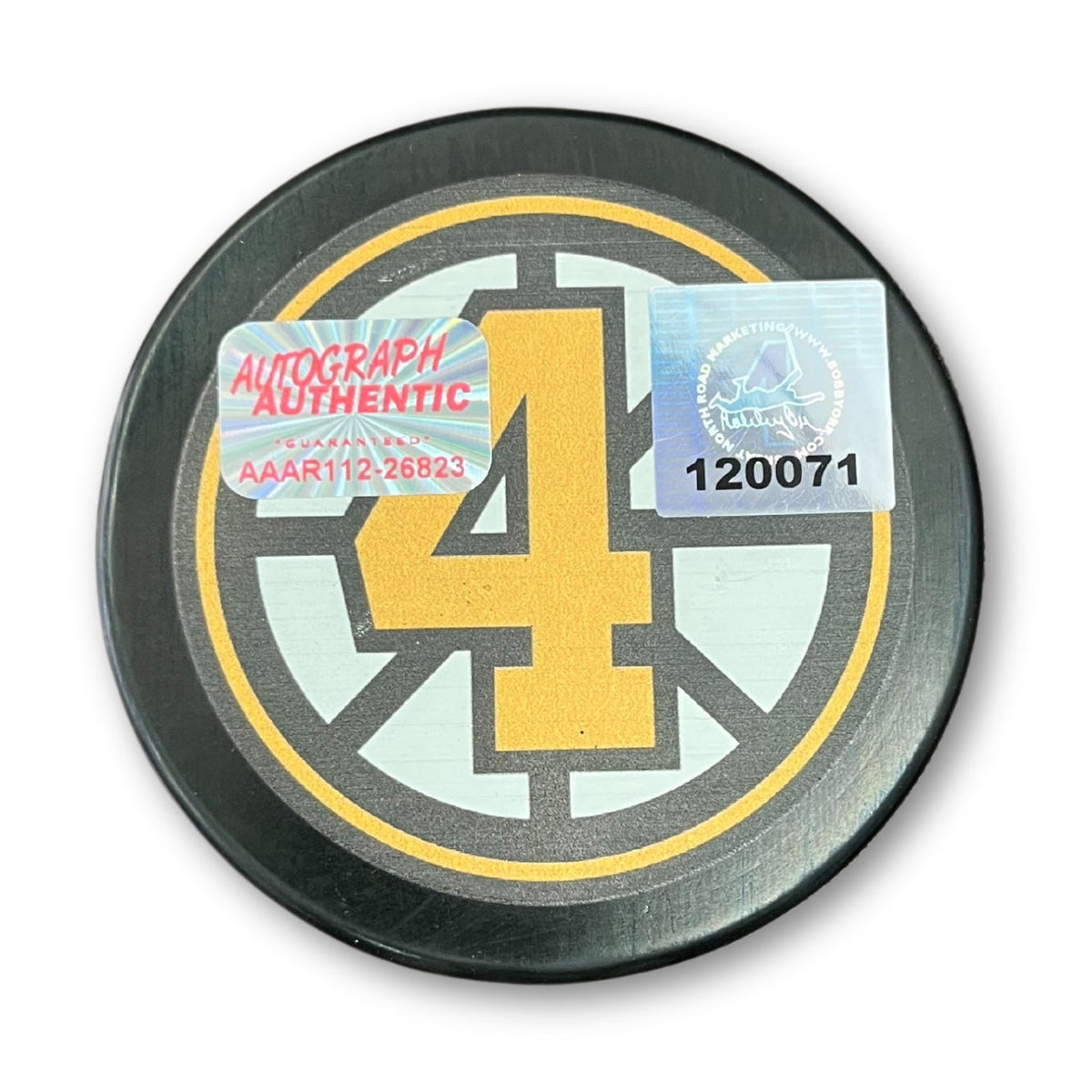 Bobby Orr Signed “The Flying Goal” 1970 Puck