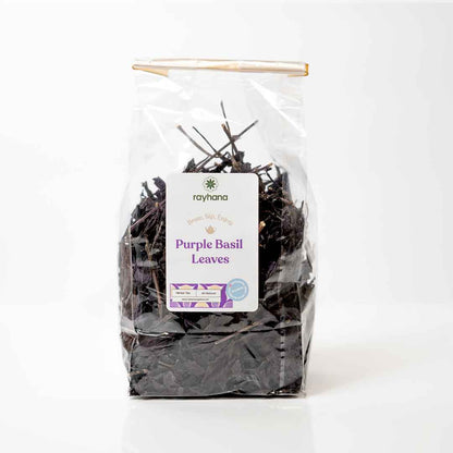 Dried Purple Basil Leaves