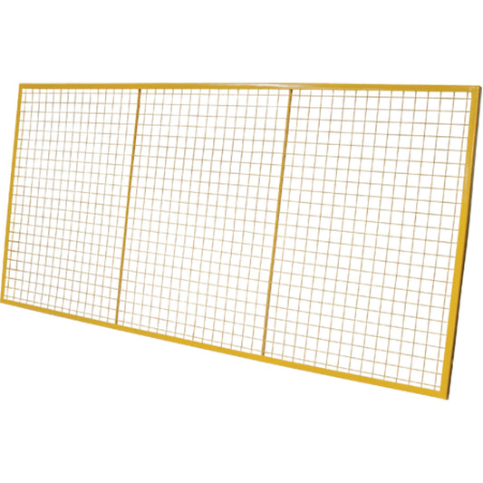 Protections arrière de palette, 366 cm L x 122 cm H, étriers de 30 cm
